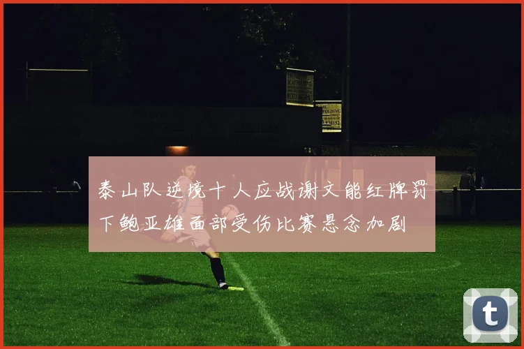 泰山队逆境十人应战谢文能红牌罚下鲍亚雄面部受伤比赛悬念加剧